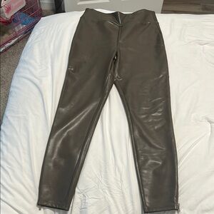 Abercrombie & Fitch Dark Brown Faux Leather Pants